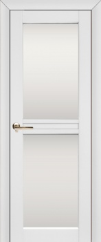 Межкомнатная дверь Европан Элегант 4 Белый (стекло)