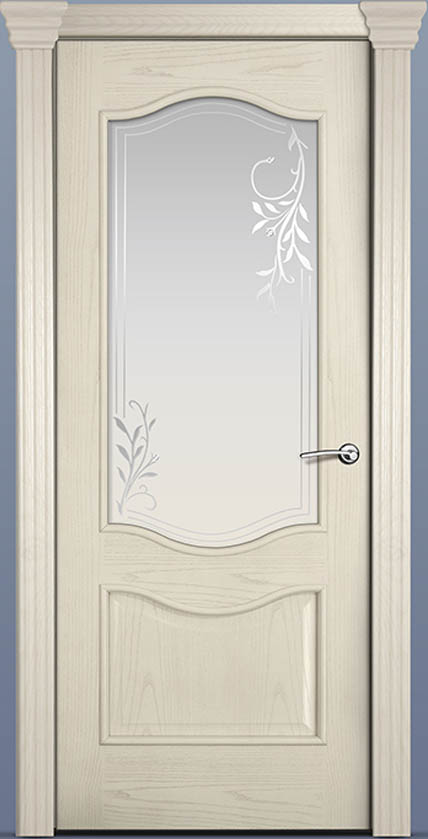 Межкомнатная дверь Milyana Caprica Marcel (Марсель) — стекло Марсель ясень жемчуг