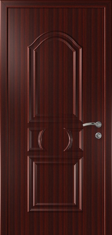 Пластиковая дверь «Интехпласт» Капель (Kapelli) — нарцисс махагон