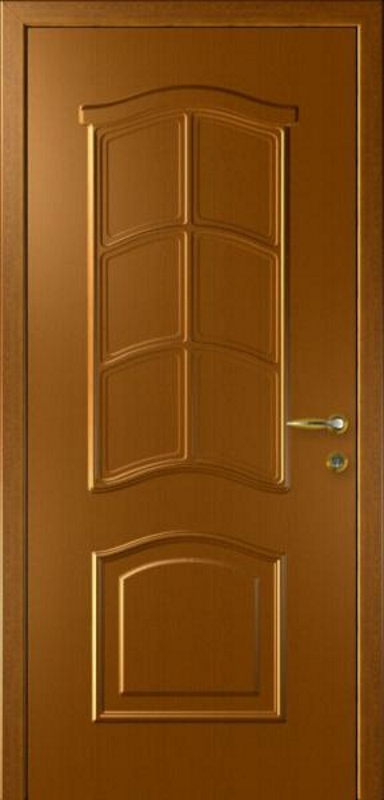 Пластиковая дверь «Интехпласт» Капель (Kapelli) — лилия дуб золотой