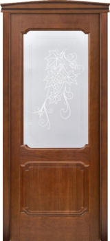 Межкомнатная дверь Итальянская Легенда Д7/2 Коньяк (стекло)