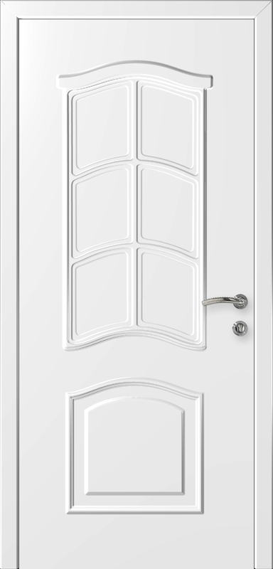 Пластиковая дверь «Интехпласт» Капель (Kapelli) — лилия белая