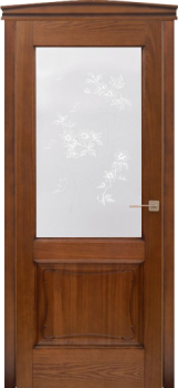 Межкомнатная дверь Итальянская Легенда Д6 Коньяк (стекло)