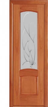 Межкомнатная дверь Александрия Натали Черешня (стекло Клео 400мм)