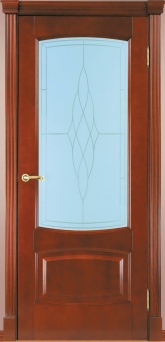 Межкомнатная дверь Мебель Массив Антик (стекло)