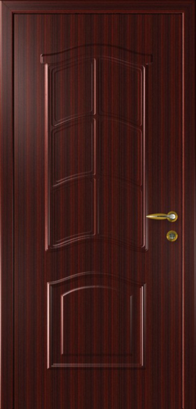 Пластиковая дверь «Интехпласт» Капель (Kapelli) — лилия махагон